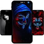 Hình nền hacker ẩn danh biểu tượng