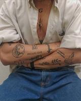 Conception de tatouage de bras Affiche