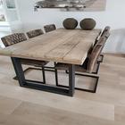 Houten eettafel-icoon