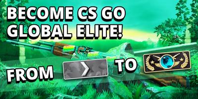 CS GO Clicker Cases and Skins Poster