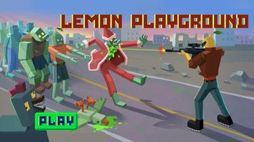 Lemon playground : stickman الملصق