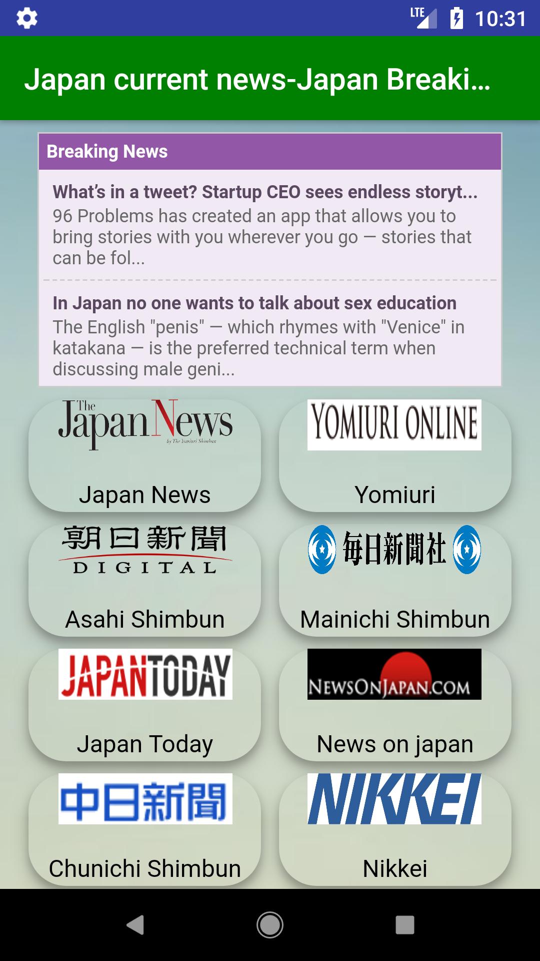 japan breaking news