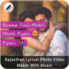 Rajasthani Lyrical Photo Video Maker With Music آئیکن