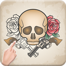 Tattoo Designs Coloring Book : Free Coloring Game APK