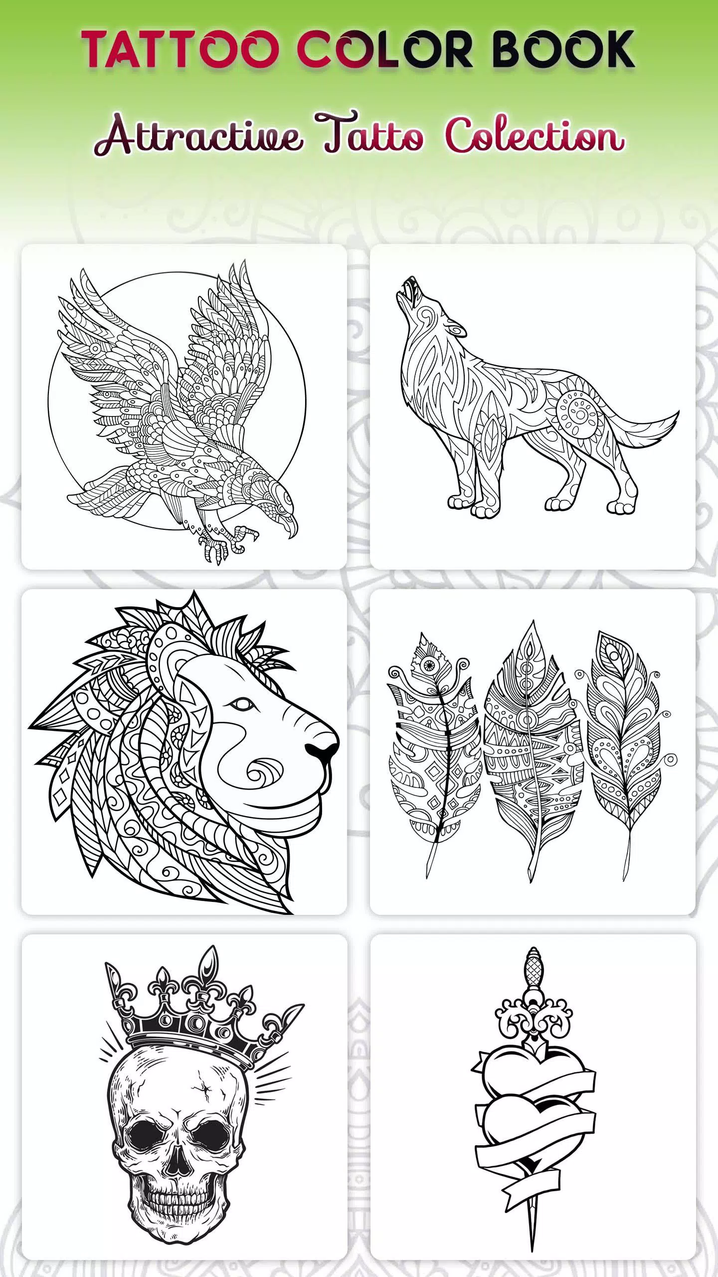 Tattoo Designs Coloring Book : Free Coloring Game APK for Android Download
