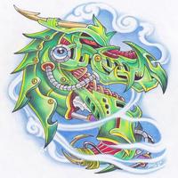 Tattoo Design Dragon पोस्टर