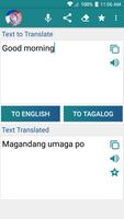 Traducteur anglais tagalog Affiche