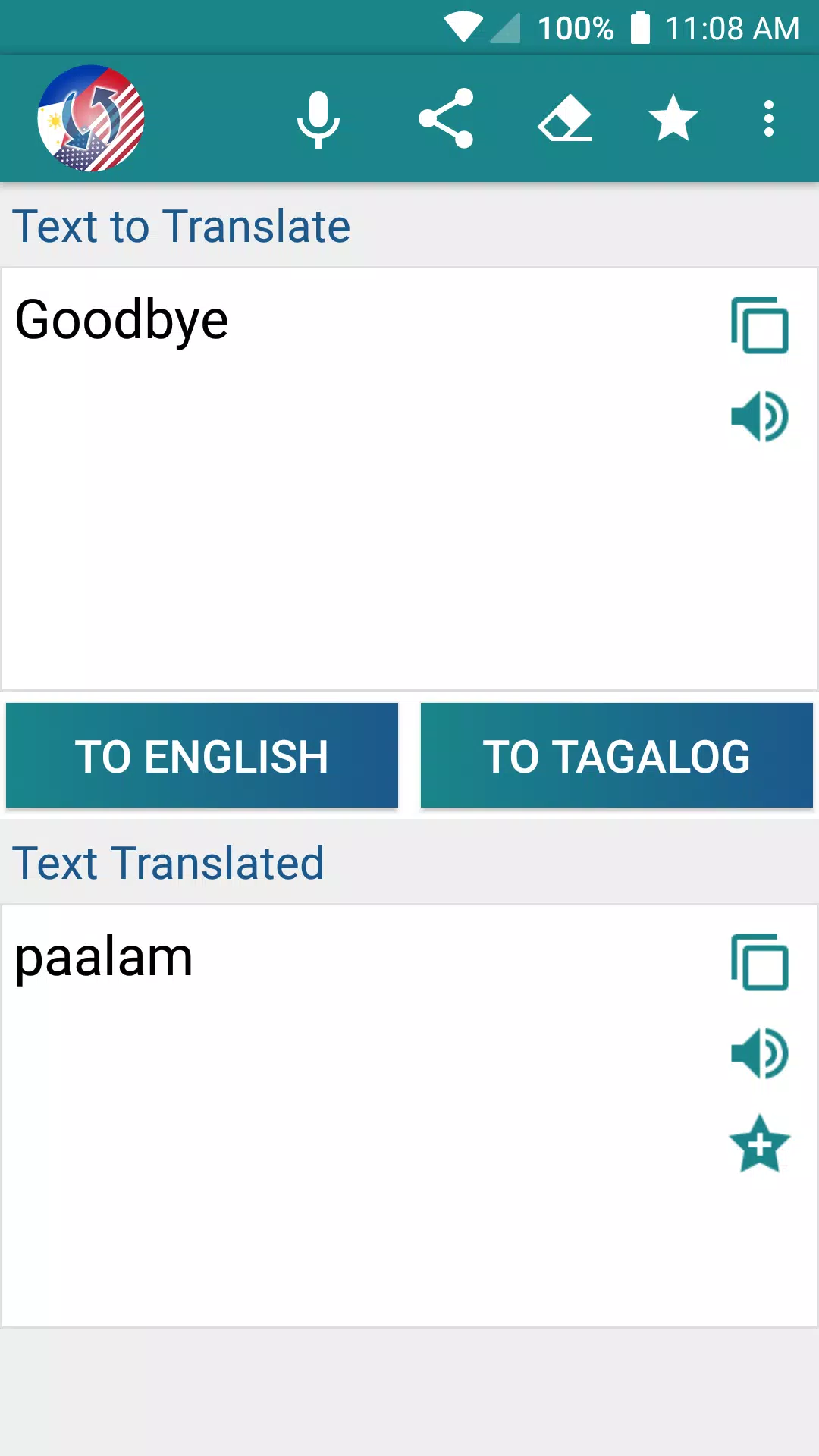 Google translate tagalog to english