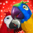 Talking Parrot Couple-icoon