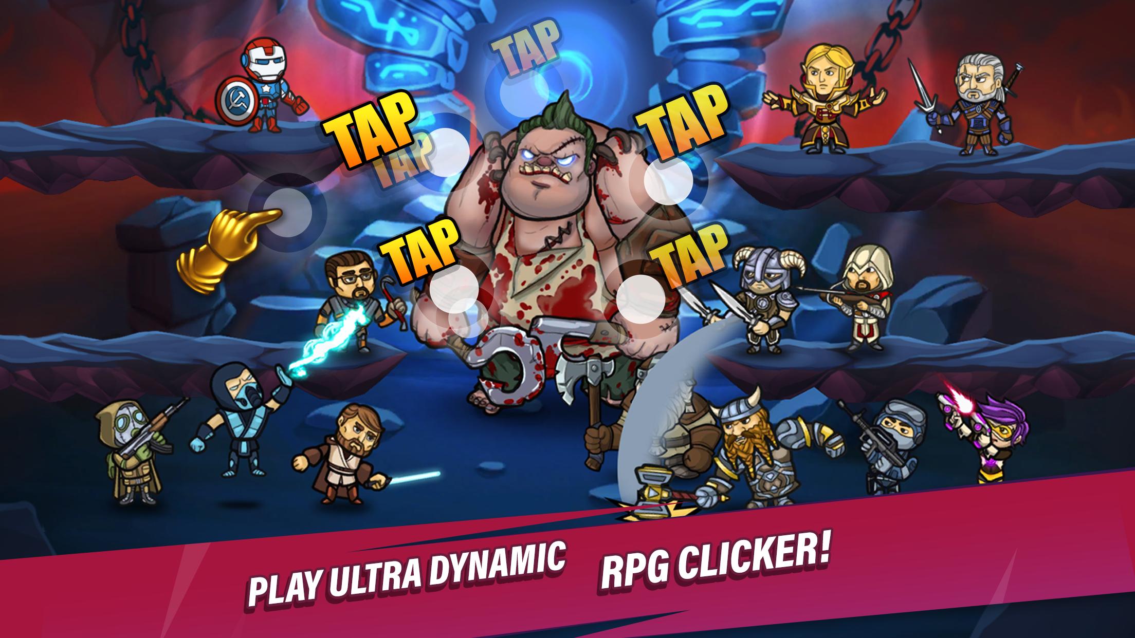 Taptic Heroes Idle Tap Rpg Clicker Games For Android Apk Download - current roleplay game icon roblox