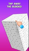 Tap to Unblock 3d Cube Away الملصق