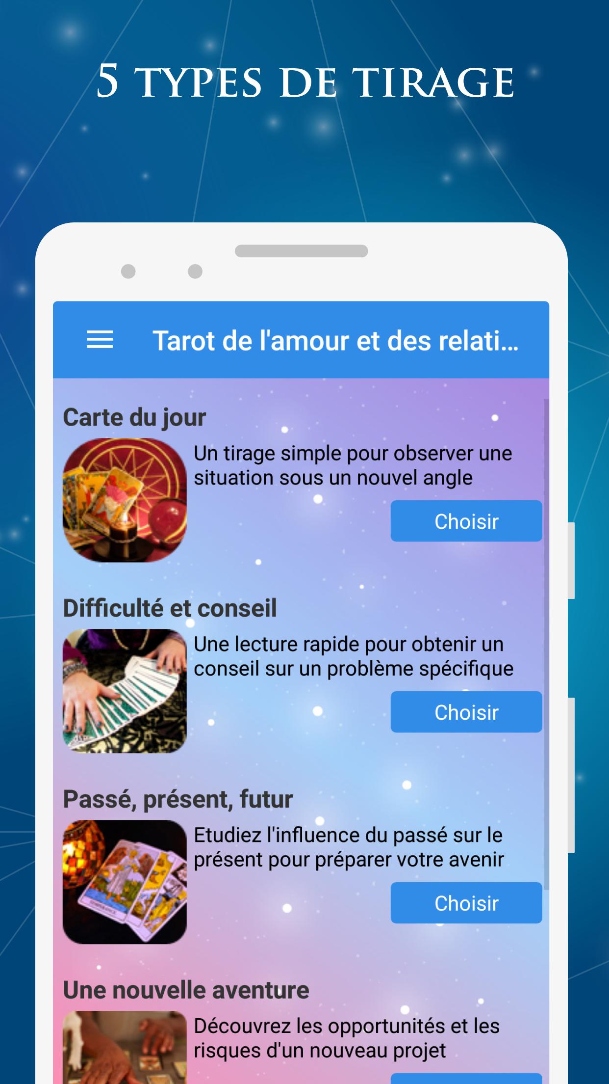 Tarot Amour, Argent et Travail pour Android - Téléchargez l'APK
