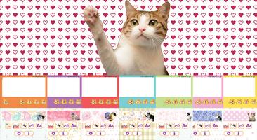 猫 记事本 笔记本 备忘录 便条 便利贴 笔记 海报