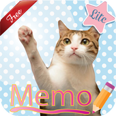 Cat Sticky Memo Notepad Free (Lite) icon