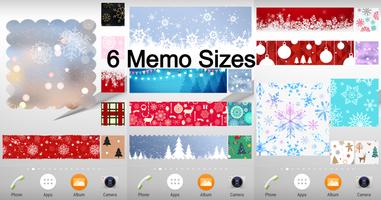 Sticky Memo Notepad Christmas স্ক্রিনশট 1