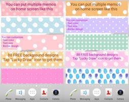 Sticky Memo Notepad *Dots* poster