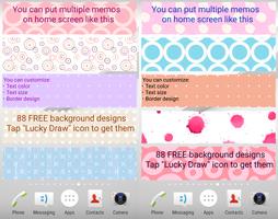 Sticky Memo Notepad *Dots* captura de pantalla 3