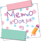 Sticky Memo Notepad *Dots* 3 ไอคอน