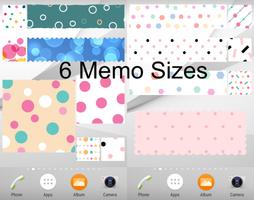 Sticky Memo Notepad *Dots* 4-poster