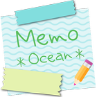 Sticky Memo Notepad *Ocean* Zeichen