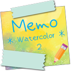 Sticky Memo *Watercolor* 2 أيقونة