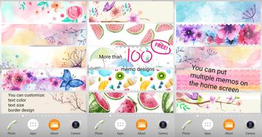 Sticky Memo *Watercolor* Plakat