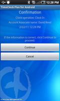 TimeClock Plus capture d'écran 1