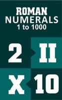 Roman Numerals 1 to 1000 poster