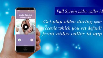 Full Screen Video Caller ID Affiche