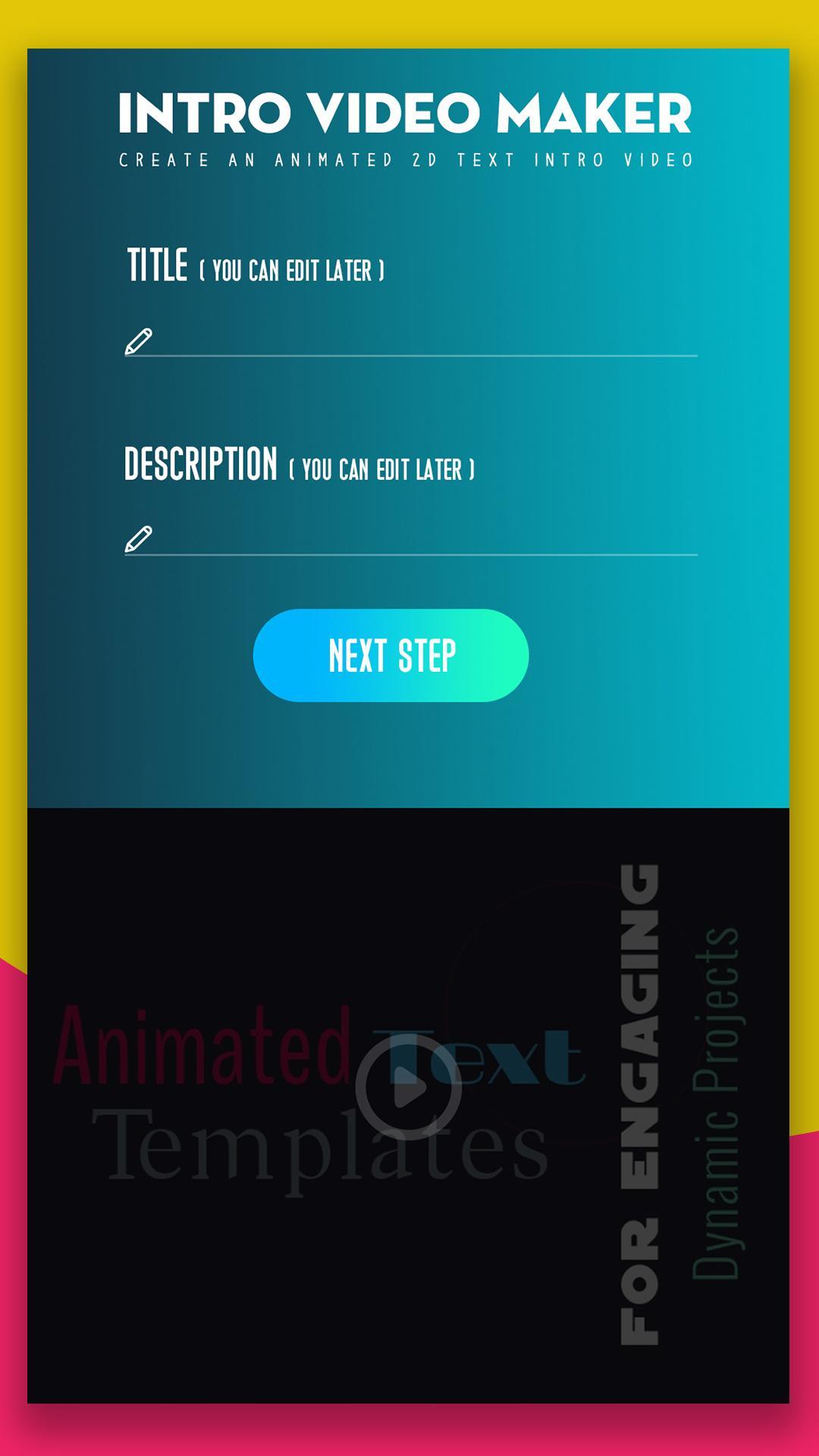 Intro Video Maker For Android Apk Download - intros for roblox videos roblox generator tool apk download