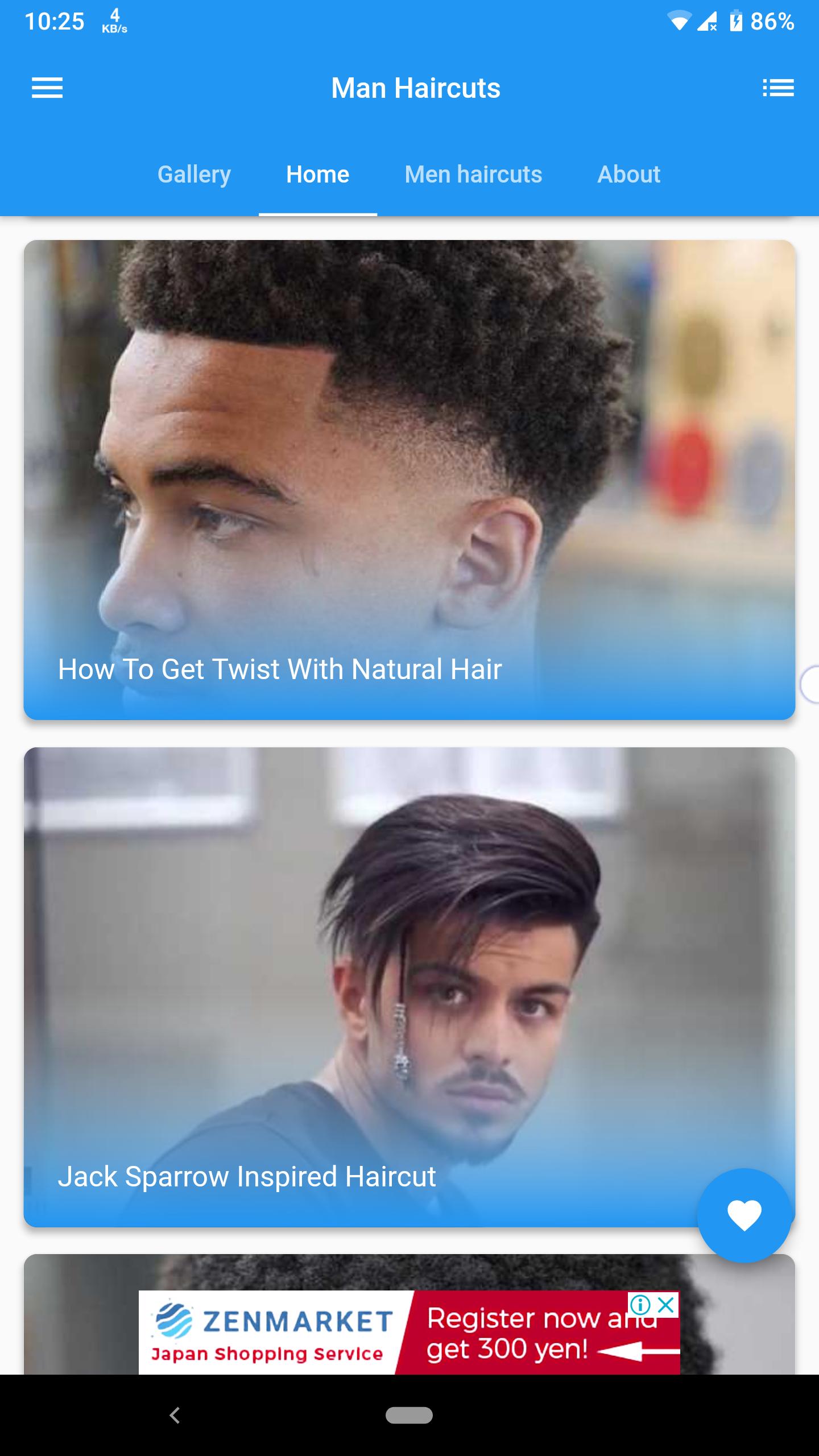 Man haircuts step by step video tutorials APK pour Android Télécharger