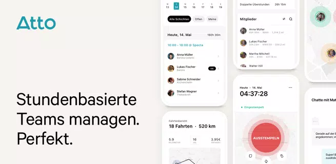 Atto - Dienstplan & Stempeluhr