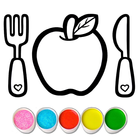 Coloring Meal for Kids Game icono