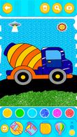 Mixer Truck Coloring for Kids 截圖 1
