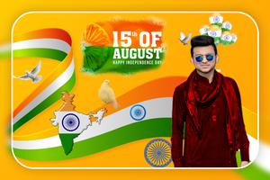 15 August Photo Frame Independence Day Photo Frame poster