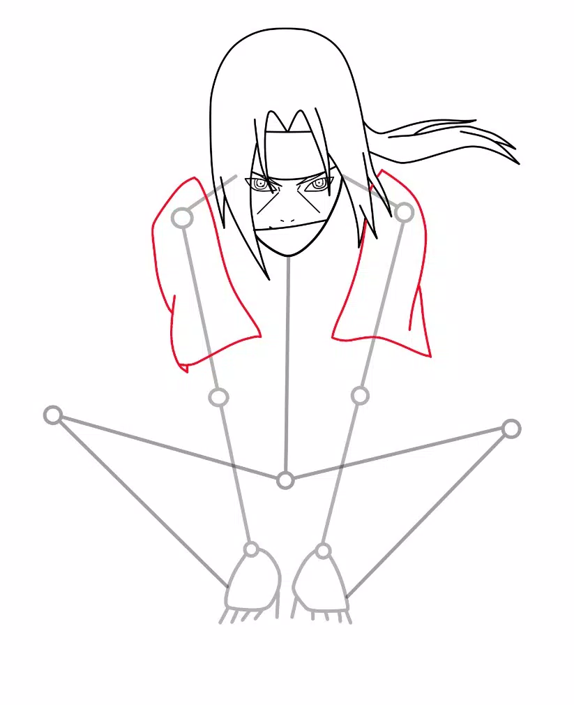 Itachi Drawing - How To Draw Itachi Step By Step