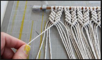 Learn to knit macrame. Macrame knots poster