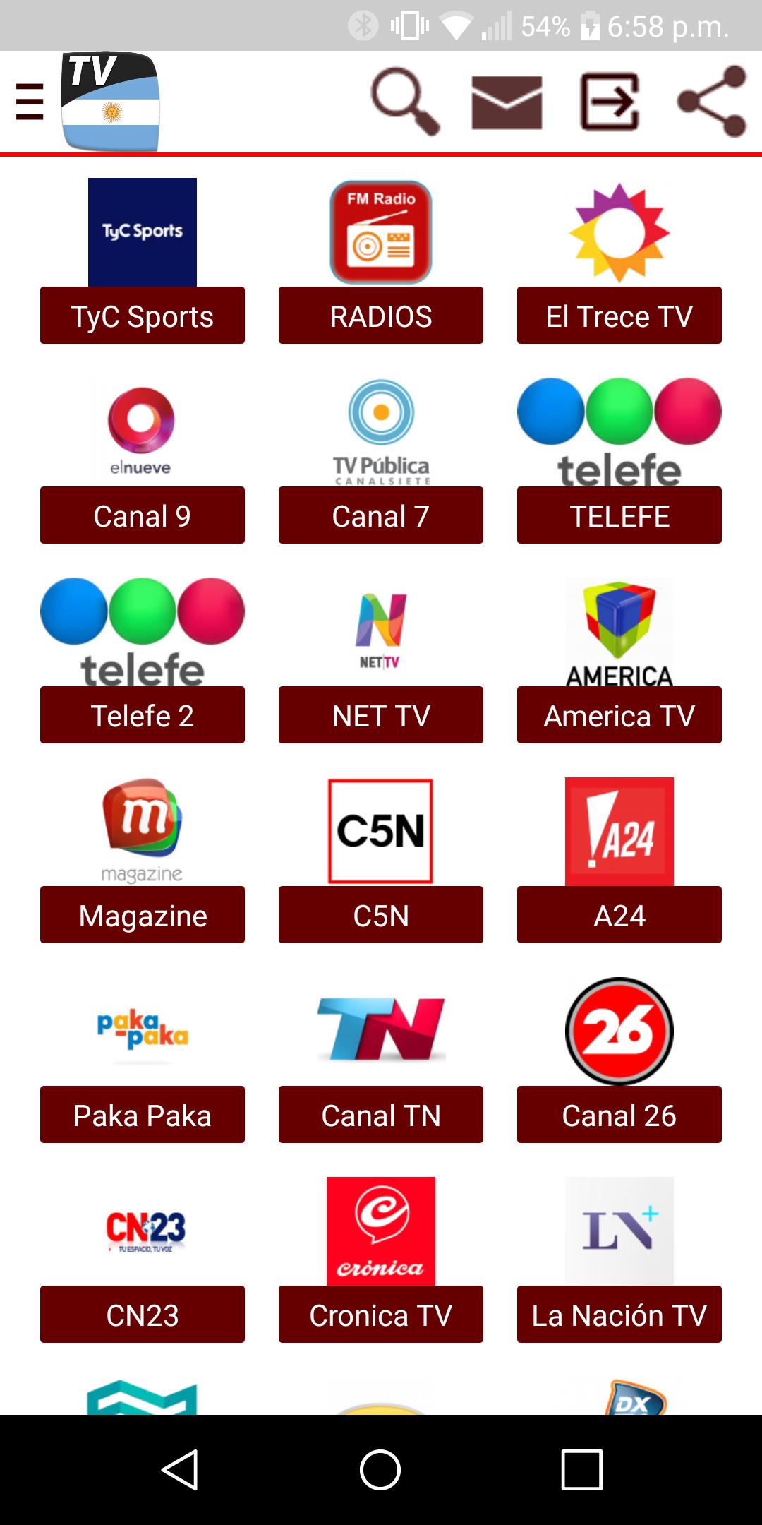 Descarga de APK de TV Argentina en Vivo HD para Android