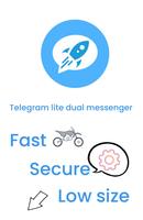 Telegram lite dual messenger Affiche