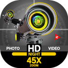 망원경 45x 줌 HD 카메라 아이콘