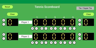 Tennis Scoreboard ภาพหน้าจอ 1