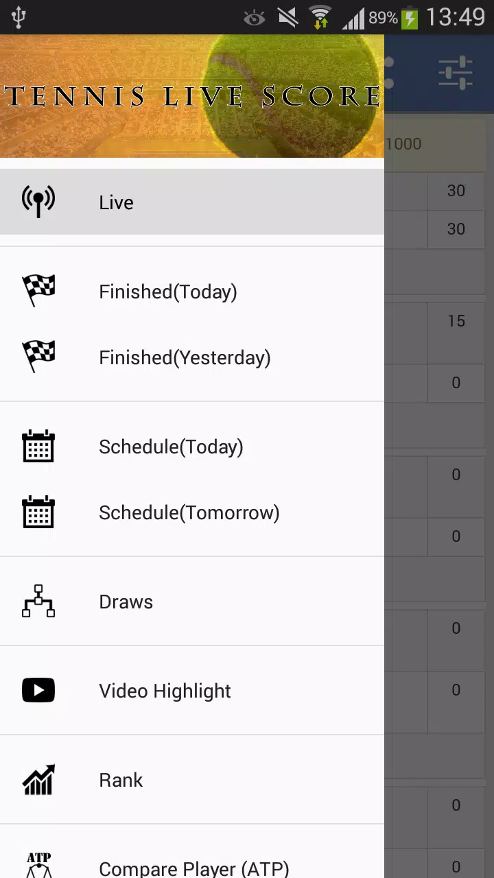 Tennis Live Score APK pour Android Télécharger
