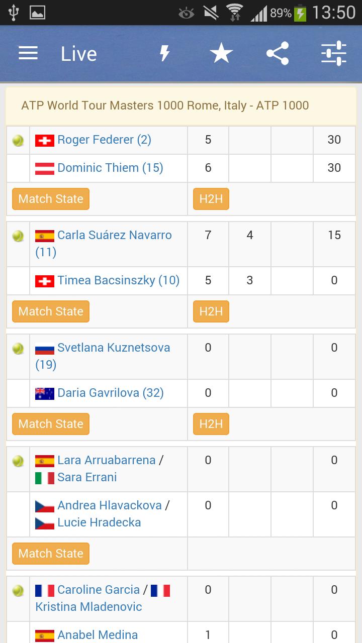 Tennis Live Score for Android - APK Download