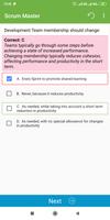Agile Scrum Master Exam تصوير الشاشة 3