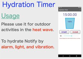 Hydration timer notification poster