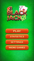 black jack 21 kaarten-poster
