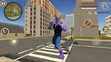 Thanos Rope Hero Vice Town - Infinity Batte War الملصق