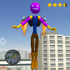 Thanos Stickman jetpack Crime Simulator icône