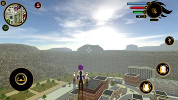 Thanos Stickman jetpack Crime Simulator capture d'écran 1