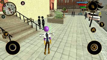 Thanos Stickman jetpack Crime Simulator capture d'écran 2